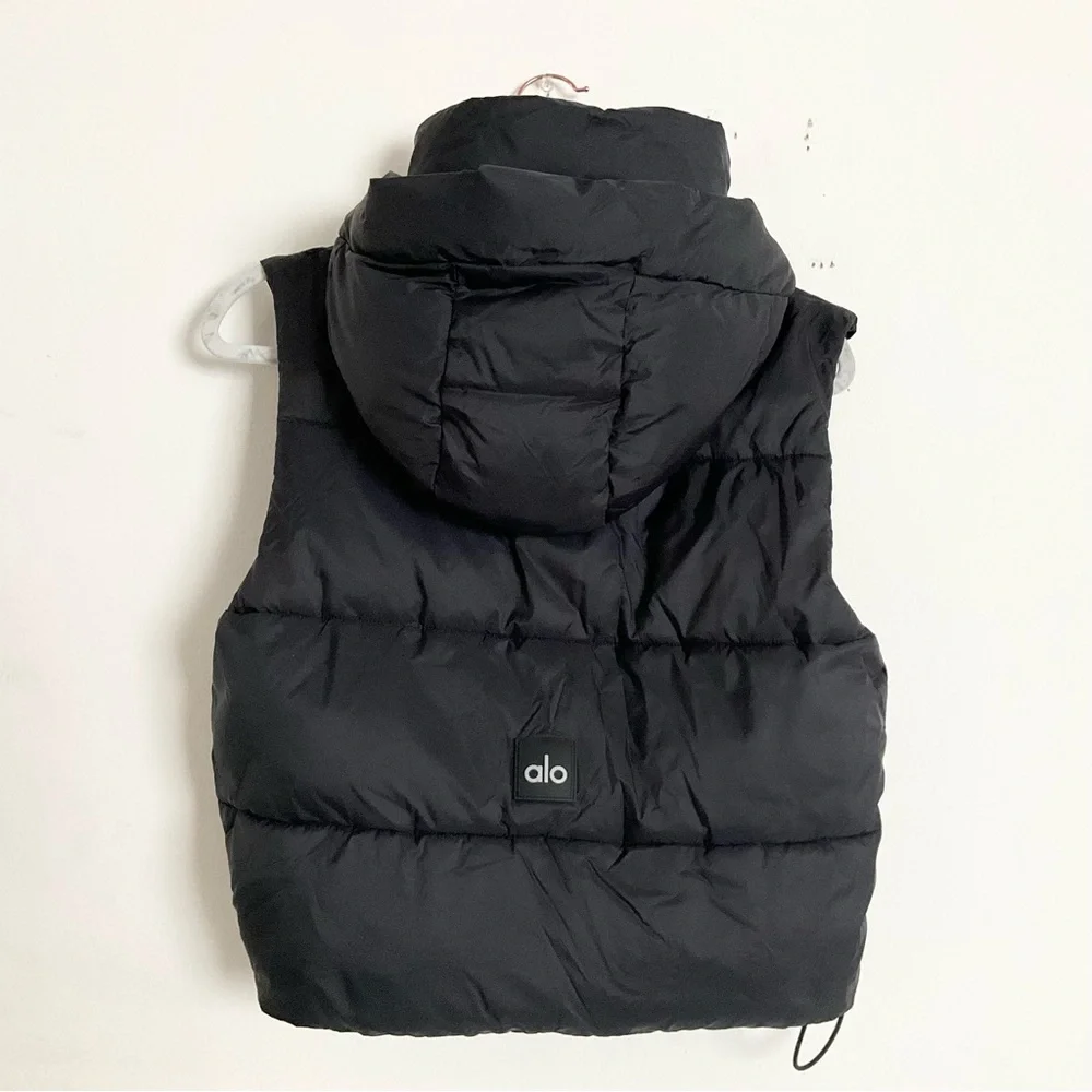 Alo Yoga Gold Rush Puffer Vest Black XXS - Picture 11 of 12